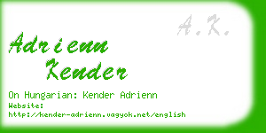 adrienn kender business card